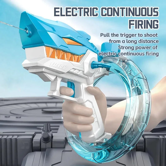 Electric high-pressure mechanical shark water gun