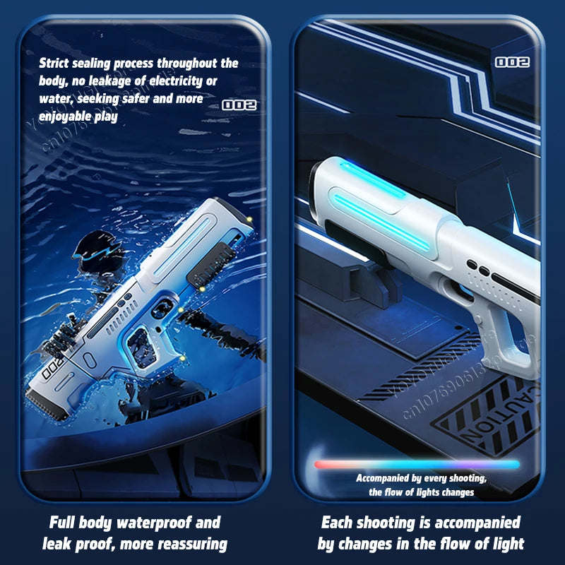 Pulse Electric Continuous Firing Water Gun Powerful Water Spray Laser
