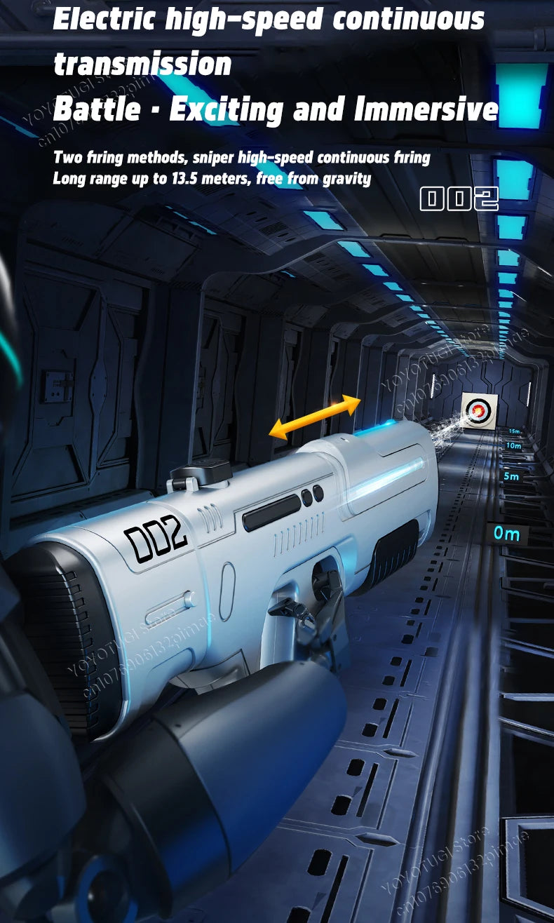 Pulse Electric Continuous Firing Water Gun Powerful Water Spray Laser