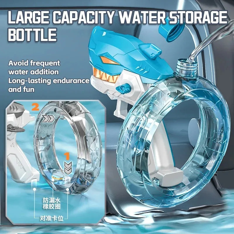 Electric high-pressure mechanical shark water gun