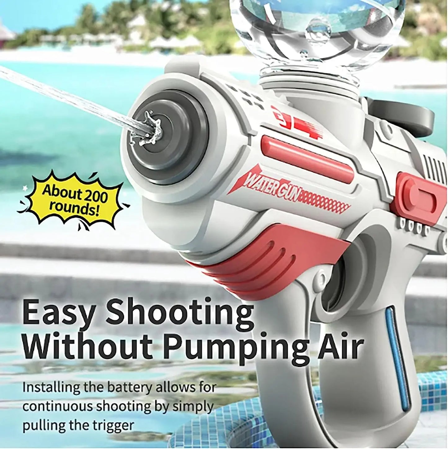 Electric Automatic High-Pressure Water Gun – Large-Capacity
