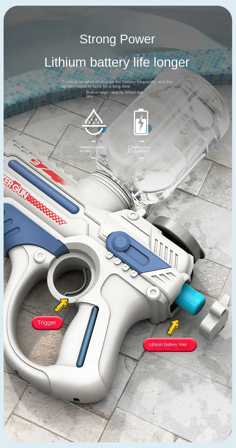 Electric Automatic High-Pressure Water Gun – Large-Capacity