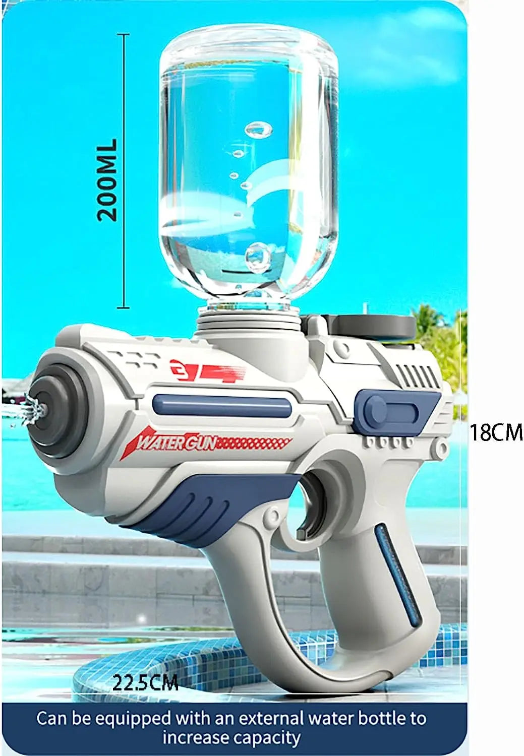 Electric Automatic High-Pressure Water Gun – Large-Capacity