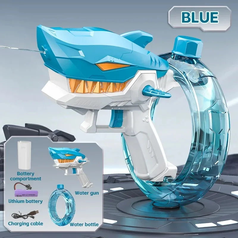 Electric high-pressure mechanical shark water gun